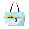 thumbnail image 1 of Lsque Sanrio Beach Travel Bag - Water-Resistant, Large Capacity Lightweight Tote with 7 Pockets for Women and Men - Perfect for Beach, Pool, Gym, and Travel, 1 of 6