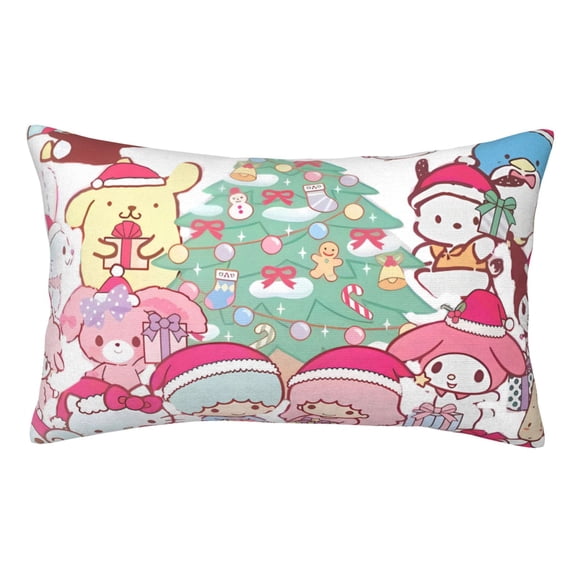 Lsque Sanrio Pattern Bedding Waterproof Pillow Protector Zippered Queen – Bed Bug Proof Pillow Encasement-14"x20"