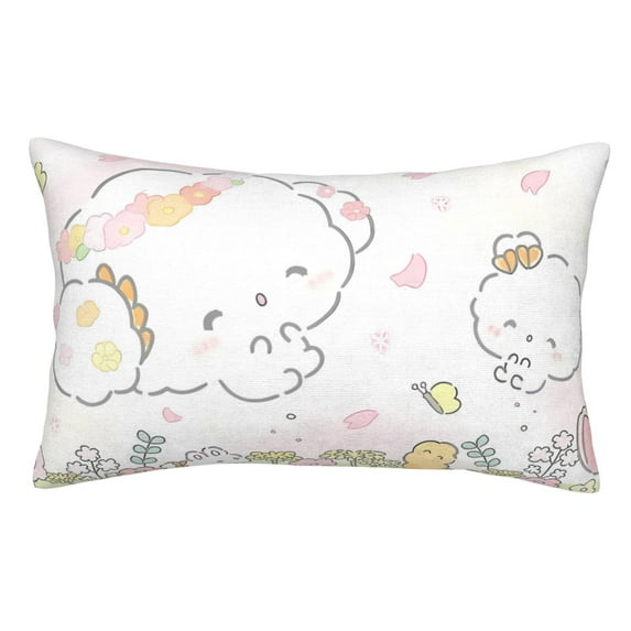 Lsque Sanrio Pattern Bedding Waterproof Pillow Protector Zippered Queen – Bed Bug Proof Pillow Encasement-16"x24"