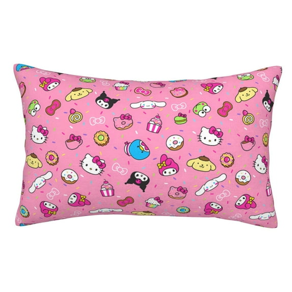 Lsque Sanrio Pattern Bedding Waterproof Pillow Protector Zippered Queen – Bed Bug Proof Pillow Encasement-20"x30"