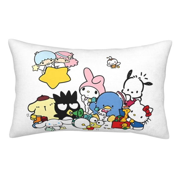 Lsque Sanrio Pattern Bedding Waterproof Pillow Protector Zippered Queen – Bed Bug Proof Pillow Encasement-20"x30"