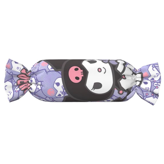 Lsque Sanrio Pattern Cervical Neck Roll Memory Foam Pillow, Candy Pillow, Bolster Pillow, Round Neck Pillows Support for Sleeping | Bolster Pillow