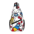 thumbnail image 1 of Lsque Sanrio Pattern Cross Chest Bag Diagonally – Premium Durable Front Chest Sling with Adjustable Padded Strap, High-Capacity Storage, 1 of 8