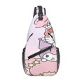 thumbnail image 1 of Lsque Sanrio Pattern Cross Chest Bag Diagonally – Premium Durable Front Chest Sling with Adjustable Padded Strap, High-Capacity Storage, 1 of 8