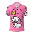 thumbnail image 1 of Lsque Sanrio Pattern Golf Shirts for Men Dry Fit Print Moisture Wicking Performance Short Sleeve Polo Shirt-4X-Large, 1 of 7