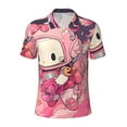 thumbnail image 1 of Lsque Sanrio Pattern Golf Shirts for Men Dry Fit Print Moisture Wicking Performance Short Sleeve Polo Shirt-Medium, 1 of 7