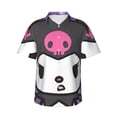thumbnail image 1 of Lsque Sanrio Pattern Hawaiian Shirt for Men Unisex Summer Beach Casual Short Sleeve Cotton Linen Button Down Shirts-XX-Large, 1 of 6