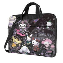 Lsque Sanrio Pattern Laptop Bag – Portable & Slim Single-Shoulder Computer Case with Adjustable Strap, Protective, Lightweight for 13”/14”/15.6” Laptops