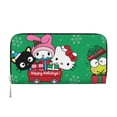 thumbnail image 1 of Lsque Sanrio Pattern Leather Hand Wallet – Long PU Leather Wallet for Women with Zipper Closure, 8 Card Slots, Coin Pouch & Multiple Cash Compartments, 1 of 8