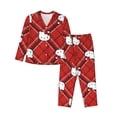 thumbnail image 1 of Lsque Sanrio Pattern Long Sleeve Pajama Set for Women - Soft 2-Piece Sleepwear and Loungewear Set with Pockets, Comfy Nightwear, 1 of 8