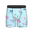 thumbnail image 1 of Lsque Sanrio Pattern Men's Performance Stretch Underwear, Athletic Long Leg Briefs，Moisture-Wicking-Medium, 1 of 6