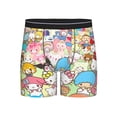 thumbnail image 1 of Lsque Sanrio Pattern Men's Performance Stretch Underwear, Athletic Long Leg Briefs，Moisture-Wicking-X-Large, 1 of 6