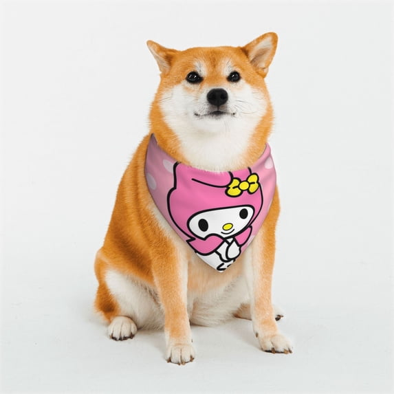 Lsque Sanrio Pattern Pet Scarf Bandana - Adjustable and Comfortable,Dog Scarf Bib Kerchief Breedfor Dogs and Cats-Medium