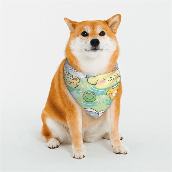 Lsque Sanrio Pattern Pet Scarf Bandana - Adjustable and Comfortable,Dog Scarf Bib Kerchief Breedfor Dogs and Cats-Medium