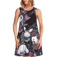thumbnail image 1 of Lsque Sanrio Pattern Summer Dresses for Women – Sleeveless T-Shirt Swing Sundress, Perfect for the Beach and Casual Days, 1 of 6