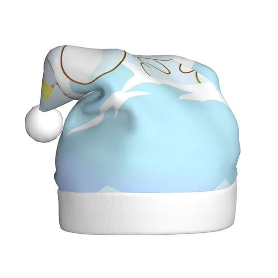 Lsque Sanrio Print Santa Hat Christmas Hat Funny Christmas Hat Christmas Knitted Beanie Hat For Men Women Adult