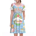 thumbnail image 1 of Lsque Sanrio Print Women's Casual Dress T-Shirt Summer Short Sleeve Scoop Neck Swing Dresses, 1 of 7