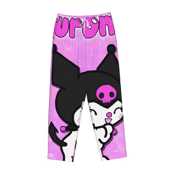 Lsque Sanrio Print Women's Pajama Pants, Lounge Pant - Comfortable Home Wear,Elastic Waistband, Stylish Design-Large