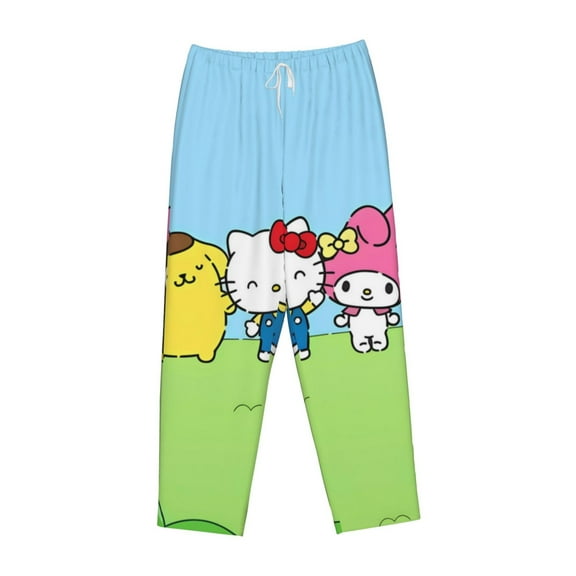 Lsque Sanrio Print Women's Pajama Pants, Lounge Pant - Comfortable Home Wear,Elastic Waistband, Stylish Design-Medium