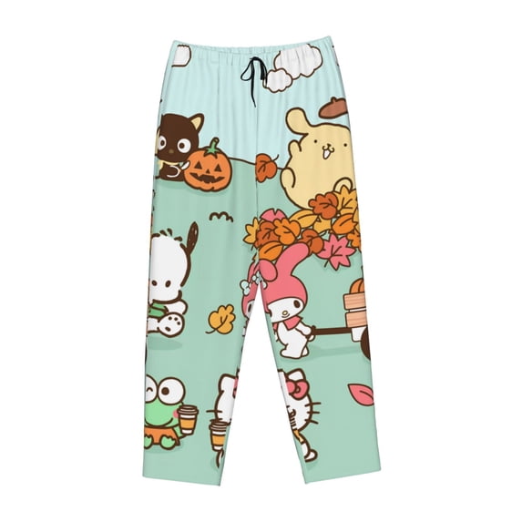 Lsque Sanrio Print Women's Pajama Pants, Lounge Pant - Comfortable Home Wear,Elastic Waistband, Stylish Design-Medium