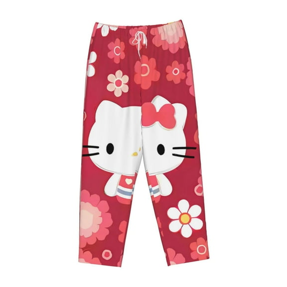 Lsque Sanrio Print Women's Pajama Pants, Lounge Pant - Comfortable Home Wear,Elastic Waistband, Stylish Design-Small