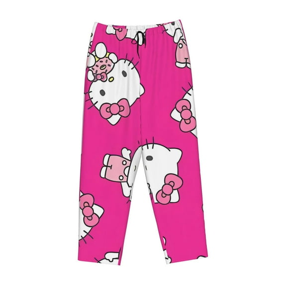 Lsque Sanrio Print Women's Pajama Pants, Lounge Pant - Comfortable Home Wear,Elastic Waistband, Stylish Design-Small