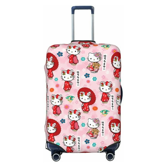 Lsque Sanrio Printed Luggage Cover, Travel Luggage Protector,Scratch and Dirt Resistant, Fits 18-32 Inch Luggage - Medium