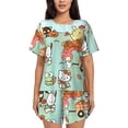 thumbnail image 1 of Lsque Sanrio Women's Short-Sleeved Pajama Set - 2 Piece Soft and Lightweight Sleepwear Set-Large, 1 of 9