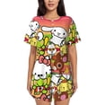 thumbnail image 1 of Lsque Sanrio Women's Short-Sleeved Pajama Set - 2 Piece Soft and Lightweight Sleepwear Set-Medium, 1 of 9