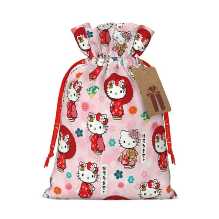 Lsque Sanrio for Christmas Gift Bags ,Party Gift Bag, Christmas Goody Bags for Christmas Holidays Party Favors and Presents-Small