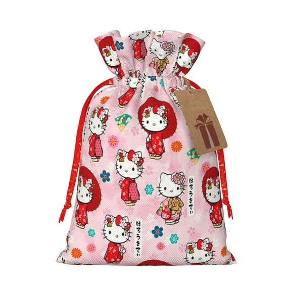 Lsque Sanrio for Christmas Gift Bags ,Party Gift Bag, Christmas Goody Bags for Christmas Holidays Party Favors and Presents-Small