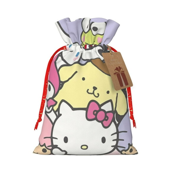 Lsque Sanrio for Christmas Gift Bags ,Party Gift Bag, Christmas Goody Bags for Christmas Holidays Party Favors and Presents-Small