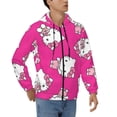 thumbnail image 1 of Lsque Sanrio for Mens Full-zip Hoodie, Zip-up Pullover Hooded Sweatshirt, Kangaroo Pocket Hoodie Ideal for Daily Wear, Travel, and Home-X-Large, 1 of 8