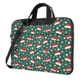thumbnail image 1 of Lsque Santa Hat Joy Green Festive Pattern Laptop Bag – Portable & Slim Single-Shoulder Computer Case with Adjustable Strap, Protective, Lightweight for 13”/14”/15.6” Laptops, 1 of 8