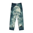 thumbnail image 1 of Lsque Scary Moon And Clouds Print Men's Pajama Pants, Lounge Pant - Comfortable Home Wear,Elastic Waistband, Stylish Design-X-Large, 1 of 9