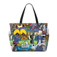 thumbnail image 1 of Lsque Scooby-Doo Beach Travel Bag - Water-Resistant, Large Capacity Lightweight Tote with 7 Pockets for Women and Men - Perfect for Beach, Pool, Gym, and Travel, 1 of 6