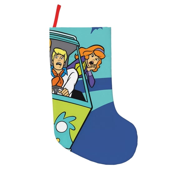 Lsque Scooby-Doo Pattern 18 Inch Christmas Stockings, Festive Holiday Stocking for Christmas Decorations Holiday Decor