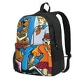 thumbnail image 1 of Lsque Scooby-Doo Pattern Adult Backpack – Durable & Lightweight PU Canvas Storage Bag , 15” Laptop Compartment, and Multiple Pockets, 1 of 7