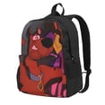 thumbnail image 1 of Lsque Scooby-Doo Pattern Adult Backpack – Durable & Lightweight PU Canvas Storage Bag , 15” Laptop Compartment, and Multiple Pockets, 1 of 7