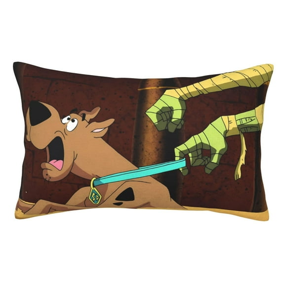 Lsque Scooby-Doo Pattern Bedding Waterproof Pillow Protector Zippered Queen – Bed Bug Proof Pillow Encasement-16"x24"
