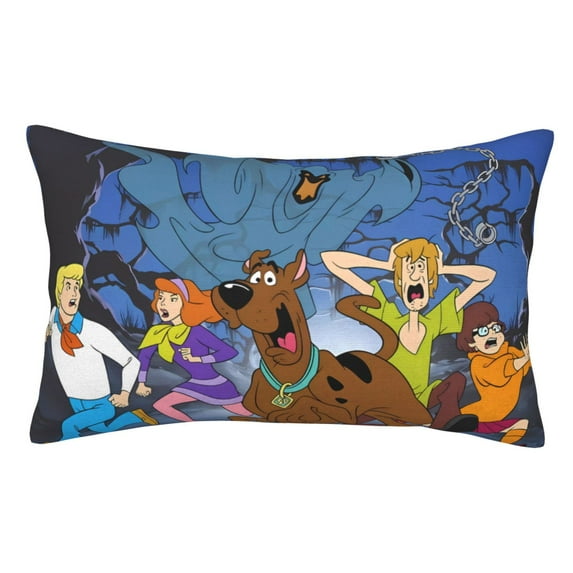 Lsque Scooby-Doo Pattern Bedding Waterproof Pillow Protector Zippered Queen – Bed Bug Proof Pillow Encasement-16"x24"