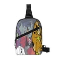 thumbnail image 1 of Lsque Scooby-Doo Pattern Chest Package – Foldable Waterproof Chest Bag with Adjustable Shoulder Strap, Double Zipper Compartments & D-Buckle Design, 1 of 7