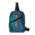 thumbnail image 1 of Lsque Scooby-Doo Pattern Chest Package – Foldable Waterproof Chest Bag with Adjustable Shoulder Strap, Double Zipper Compartments & D-Buckle Design, 1 of 7