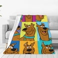 thumbnail image 1 of Lsque Scooby-Doo Pattern Fuzzy Fleece Throw Blanket Extra Large,Super Soft,Fluffy and Warm Blankets for Couch,Bed,All Season Use (40"x30"), 1 of 7