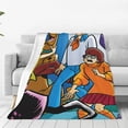 thumbnail image 1 of Lsque Scooby-Doo Pattern Fuzzy Fleece Throw Blanket Extra Large,Super Soft,Fluffy and Warm Blankets for Couch,Bed,All Season Use (40"x30"), 1 of 7