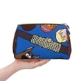 thumbnail image 1 of Lsque Scooby-Doo Pattern Genuine Leather Makeup Bag Cosmetic Pouch Travel Organizer Toiletry Clutch Large Capacity Travel Cosmetic Bag, 1 of 6