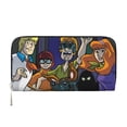 thumbnail image 1 of Lsque Scooby-Doo Pattern Leather Hand Wallet – Long PU Leather Wallet for Women with Zipper Closure, 8 Card Slots, Coin Pouch & Multiple Cash Compartments, 1 of 1