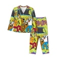 thumbnail image 1 of Lsque Scooby-Doo Pattern Long Sleeve Pajama Set for Women - Soft 2-Piece Sleepwear and Loungewear Set with Pockets, Comfy Nightwear, 1 of 8