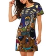 thumbnail image 1 of Lsque Scooby-Doo Pattern Nightgowns for Women Sleep Shirts Short Sleeve Nightshirt Pullover Nightdress Soft Sleepwear Relaxed Fit Nightdress, 1 of 5