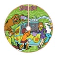 thumbnail image 1 of Lsque Scooby-Doo Print Christmas Tree Skirt with Ties and Velcro,Xmas Holiday Decorations, Adjustable Tree Skirt-48", 1 of 6